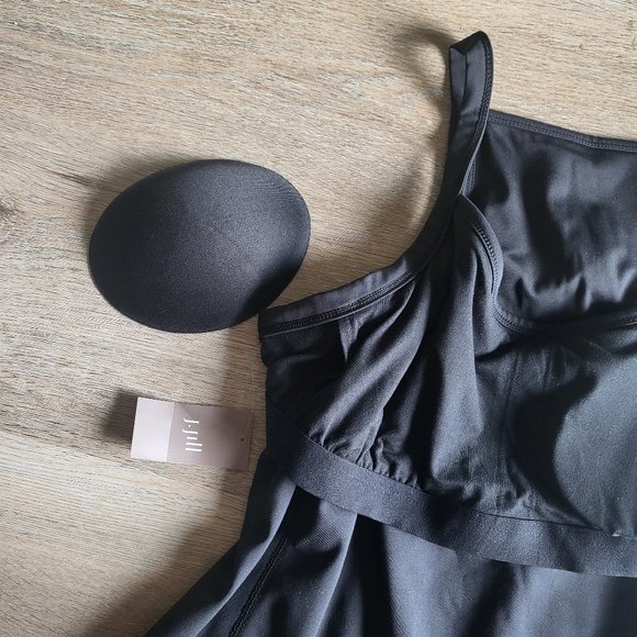 J. Jill Fit Performance Shelf-Bra Tank Black Size Large - Picture 6 of 12